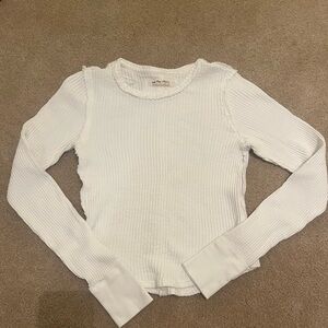 We The Free Textured White Top